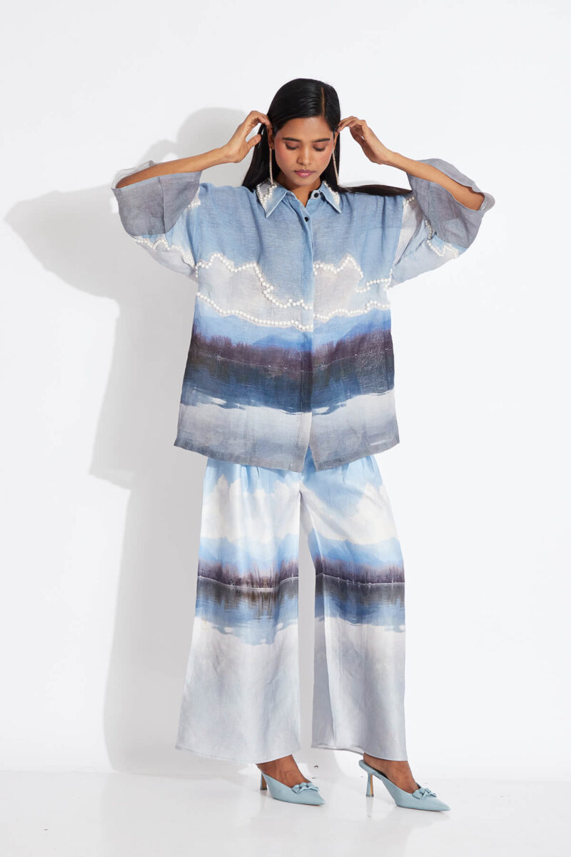 Linen Kashmir Landscape Pants